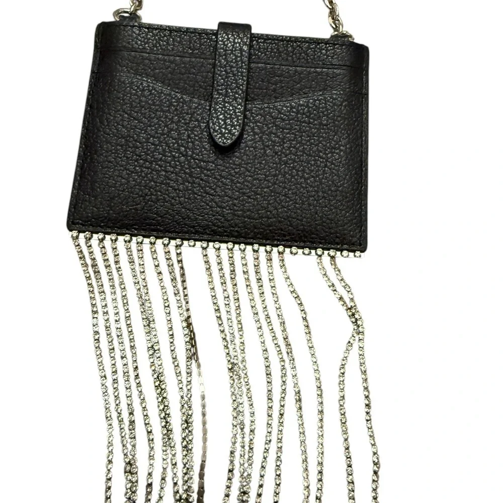 Minkoff Large Leather Card Case On Chain. The perfect way to glam up MSRP $98
